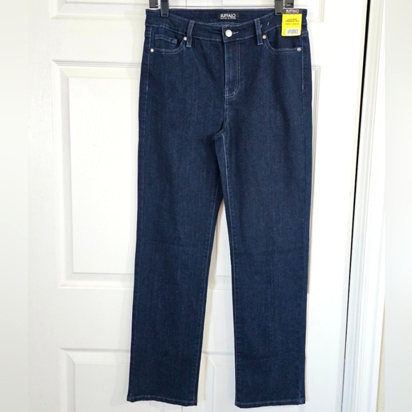 New Buffalo David Bitton‎ Alyssa High-Rise Straight Leg 6/28 Denim Jeans Dark - Picture 1 of 7